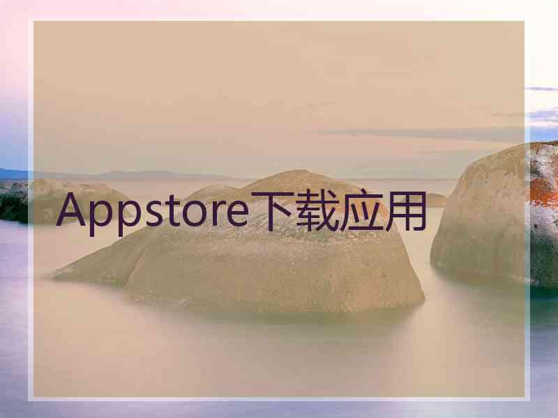 Appstore下载应用