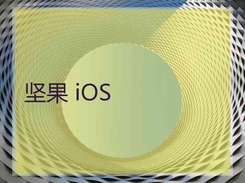 坚果 iOS