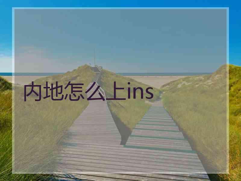 内地怎么上ins